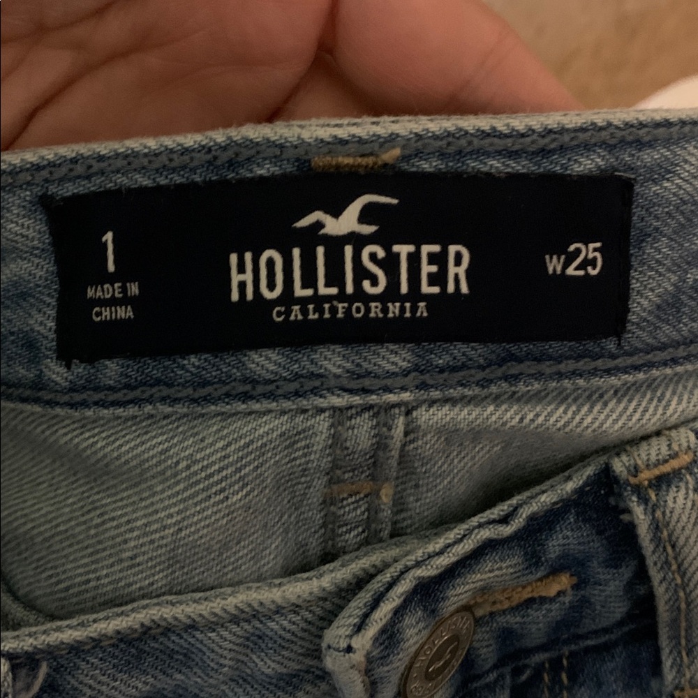Hollister Light Blue Distressed Mini Skirt - Picture 4 of 5